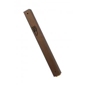 Aluminum Weather-proof Classic Mezuzah Case - Dark Brown