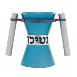 Avner Agayof Angular Anodized Aluminum Wash Cup Natla - Teal