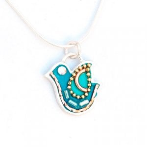 Shahaf Dove in Turquoise-Silver