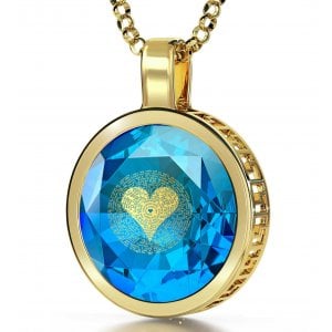 I Love You Pendant By Nano Gold - Gold Plate