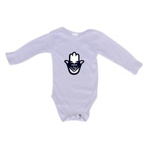 Hebrew Hamsa Baby Onesie