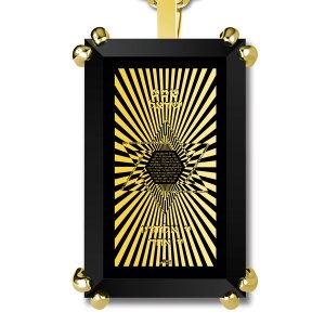 Gold Plated Jewish Pendant For Men Star Of David With Shema Israel