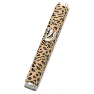 Leopard Mezuzah Case