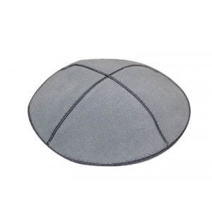 Light Gray Suede Kippah