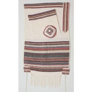 Weaving Creation Hand Woven Tallit Gan Eden - Red