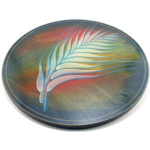 White Plume Lazy Susan by Kakadu Art