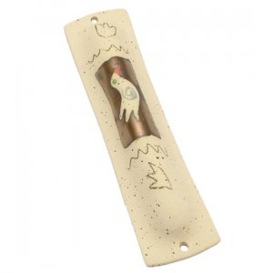 Bird Mezuzah Case by Michal ben Yosef