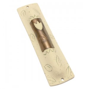 Flower Mezuzah Case by Michal ben Yosef
