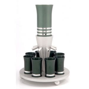 Gorgeous Green Agayof Kiddush Fountain