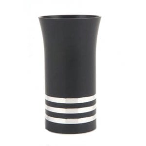 Black-Silver Agayof Kiddush Cup