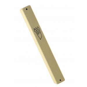 Aluminum Weather-proof Classic Mezuzah Case - Off-White