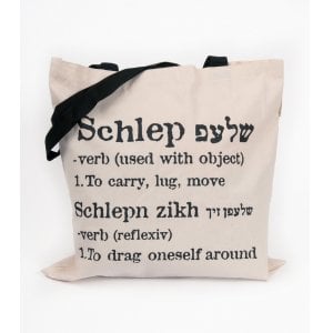 Barbara Shaw Canvas Tote Bag - Schlep, English Definition