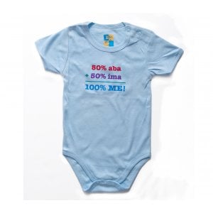 Barbara Shaw Short Sleeve Baby Onesie -100% Me