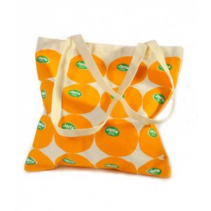 Barbara Shaw Canvas Tote Bag - Jaffa Oranges