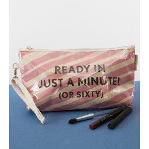 Barbara Shaw Makeup Pouch - Ready in Just a Minute