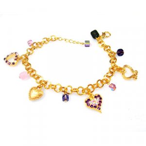 Heart Charm Bracelet by Edita