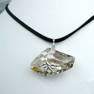 Silver Nugget Style Necklace by Edita