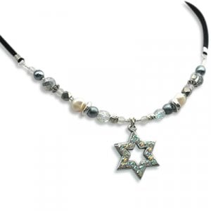 Star of David Sparkle Necklace by Edita
