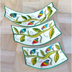 Bentwood Serving Tray by Kakadu - Perching Birds
