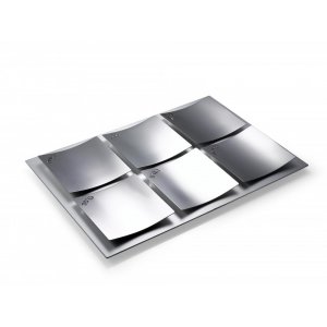 Stainless Steel Dune Design Seder Plate by Laura Cowan
