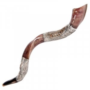 Jerusalem Pomegranate Sterling Silver Yemenite Shofar