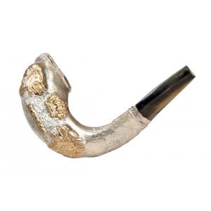 Lion of Judah Sterling Silver Ram's Horn Shofar