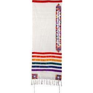 Tallit Prayer Shawl Clips, Nickel Plated - Torah Tablets Swirling