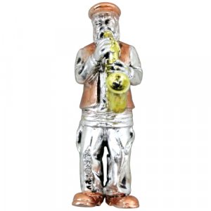 Small Polyresin Magnet - Saxophone Klezmer