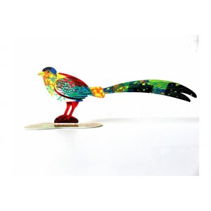 David Gerstein Free Standing Double Sided Steel Sculpture - Generous Bird