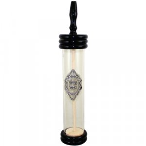 Lucite Holder and Mahogany Wood Megillat Esther Scroll Case - Sephardic
