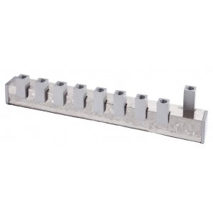 Yair Emanuel Hammered Metal Hanukkah Menorah with Cube Candle Holders - Silver