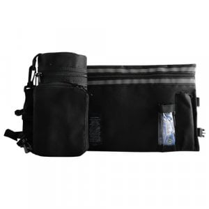 Set, Insulated Tefillin Holder and Weatherproof Tallit Bag - Black