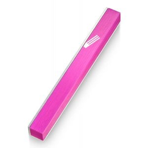 Adi Sidler Slanted Shin Letter on Edge of Mezuzah Case - Pink