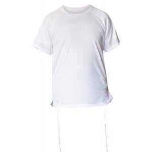 Talitnia Dry-Fit Tzitzit T-shirt With Kosher Tzitzis - White