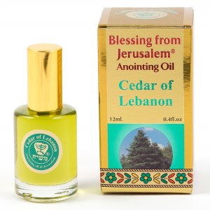 Gold Series Blessing from Jerusalem - Cedar of Lebanon Anointing Oil 0.4 fl.oz (12ml)
