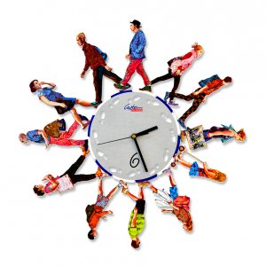 Walkers Time Wall Clock by David Gerstein