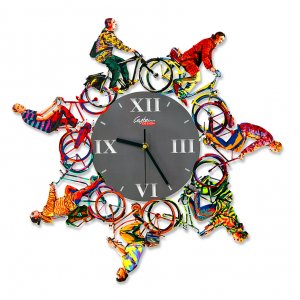 Riding Time Wall Clock by David Gerstein