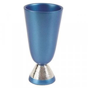 Yair Emanuel Anodized Aluminium Goblet Kiddush Cup - Turquoise