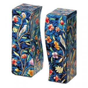 Yair Emanuel Hand-Painted Wood Fitted Salt & Pepper Shaker - Nature Design