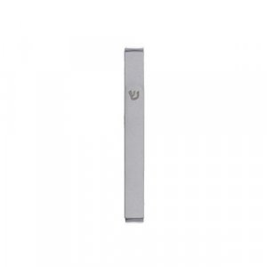 Yair Emanuel Matte Metal Mezuzah Case with Shin Letter - White