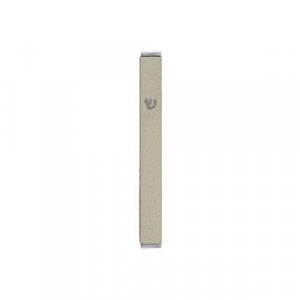 Yair Emanuel Matte Metal Mezuzah Case with Shin Letter - Pearl