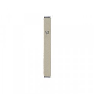 Yair Emanuel Matte Metal Mezuzah Case with Shin Letter - Pearl
