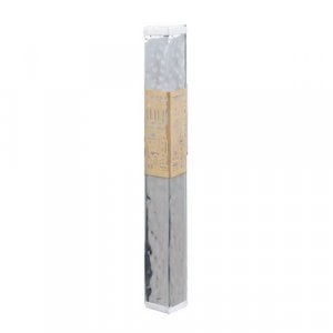 Yair Emanuel Hammered Aluminum Mezuzah Case, Cutout Jerusalem Band - Silver Gold