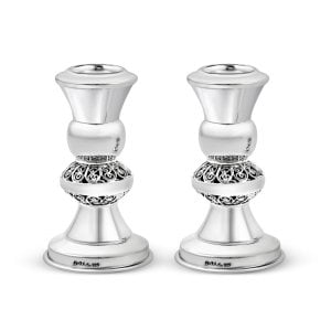 Sterling Silver Mini Shabbat Candlesticks