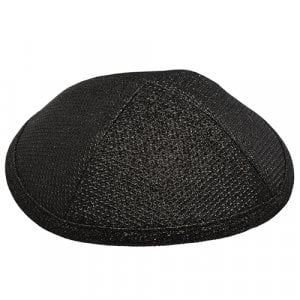 Black Fabric Cloth Kippah