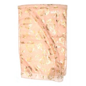 Woman's Head Scarf, Song of Songs Verse with Harp & Dove Image - Peach or Maroon