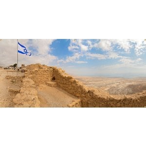 Panoramic Masada Sukkah Single-Wall Panel 16 ft Width