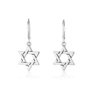 Sterling Silver Dangle Earrings - Star of David