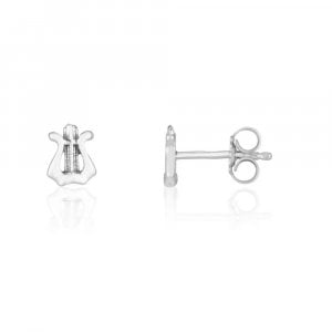 Sterling Silver Post Earrings - David's Harp