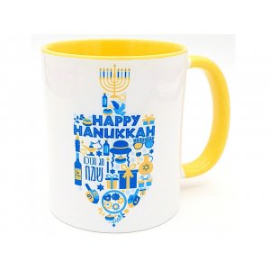 Barbara Shaw Coffee Mug - Joyous Happy Chanukah Motifs